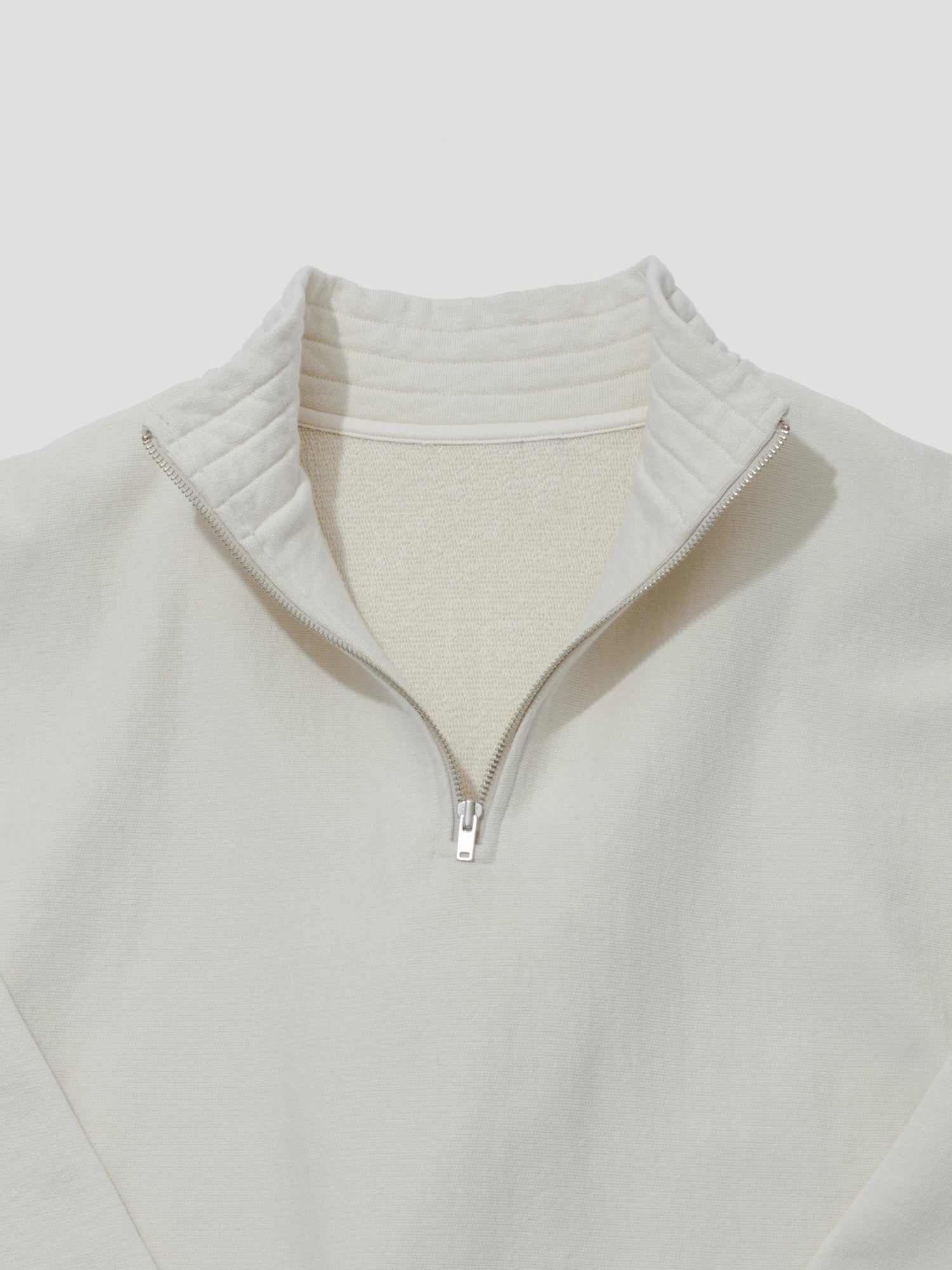 Zipper High Neck Pullover