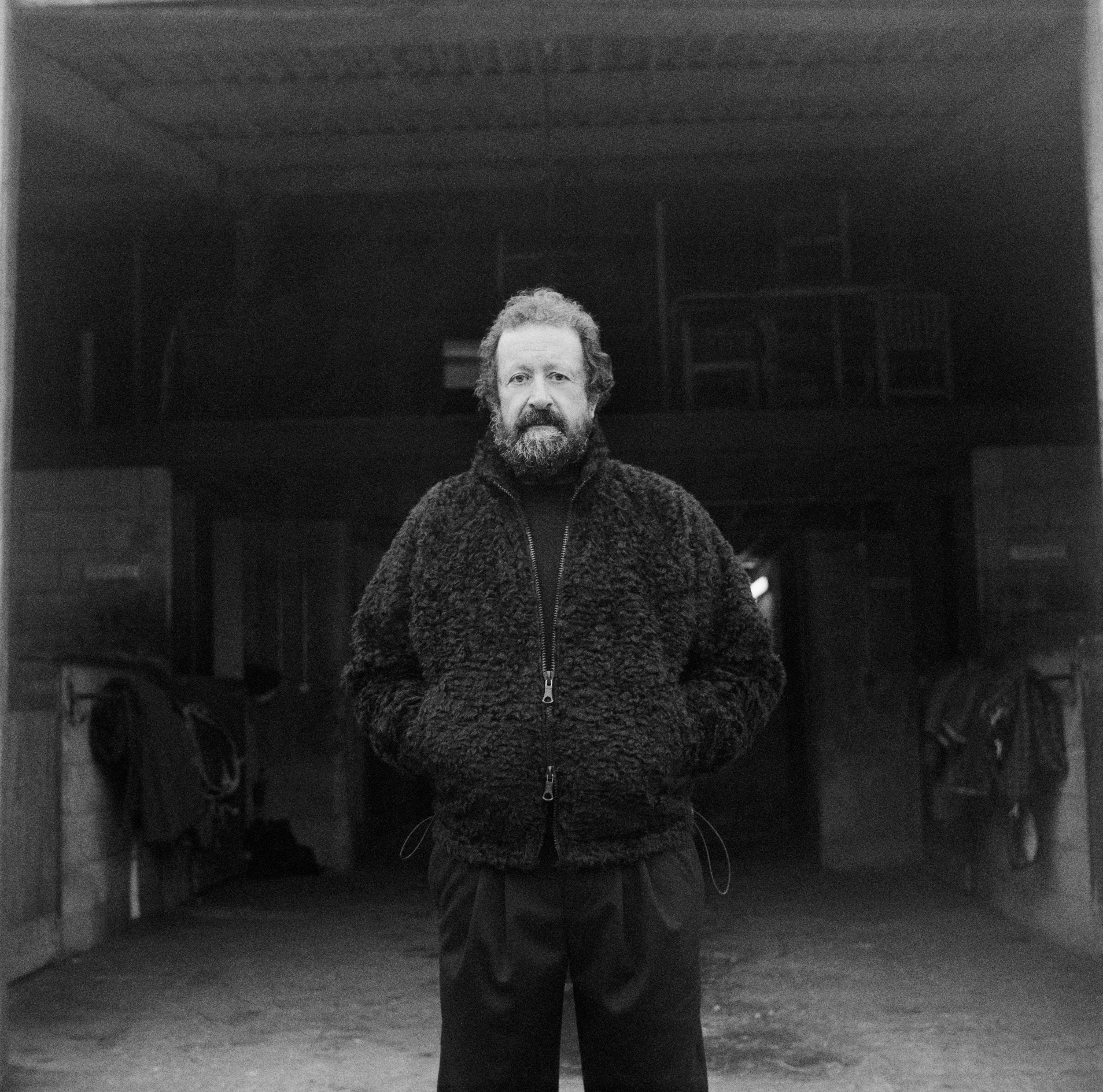 BRICE LONG HAIRED SHEARLING JACKET