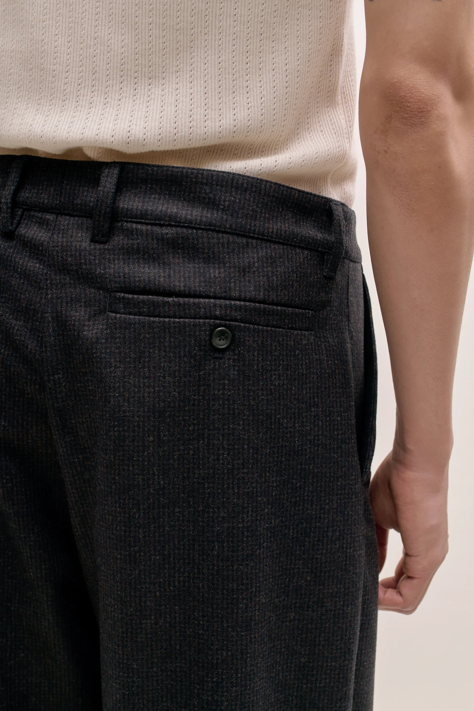 Folded Wide Trousers