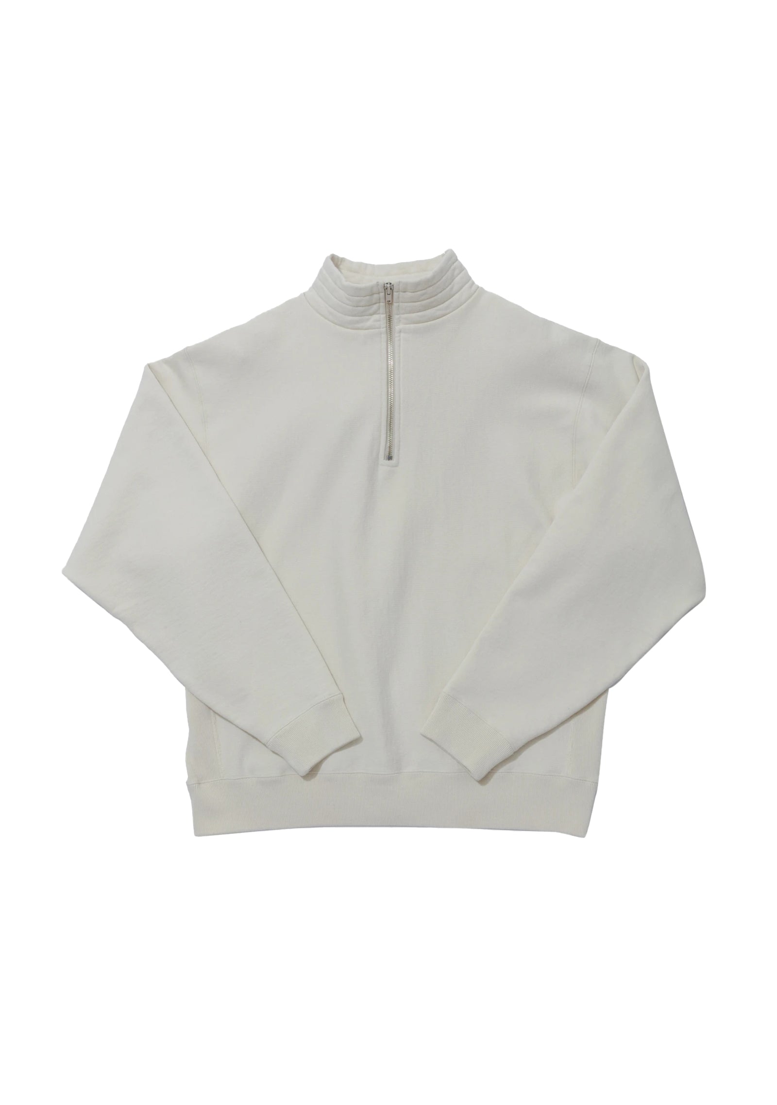 Zipper High Neck Pullover