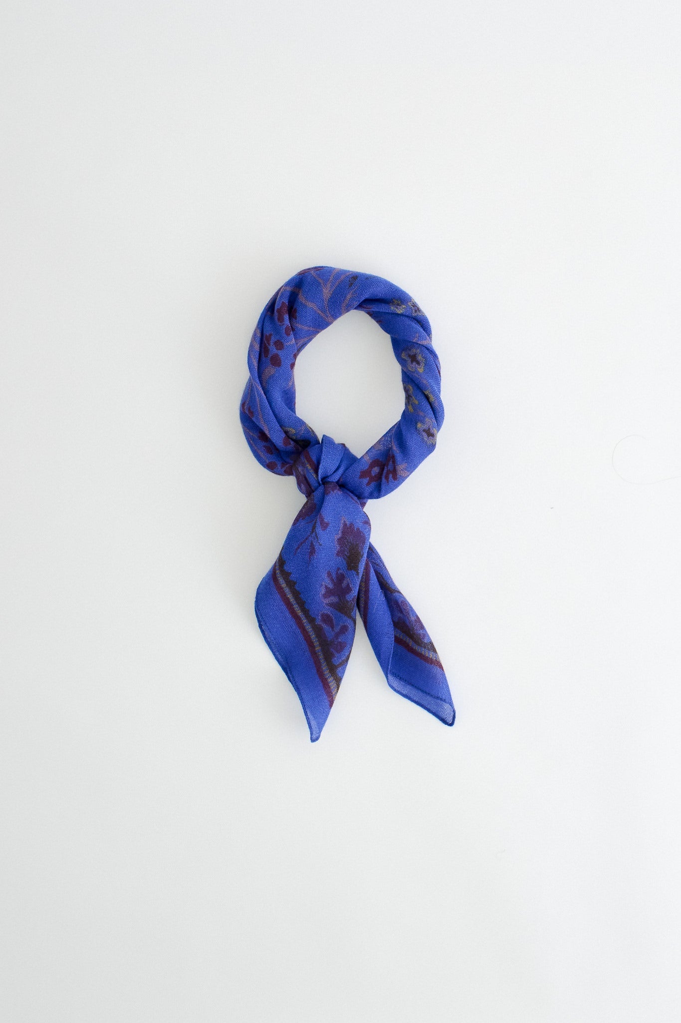 Suma Wool Scarf - Dazzling blue Fauna