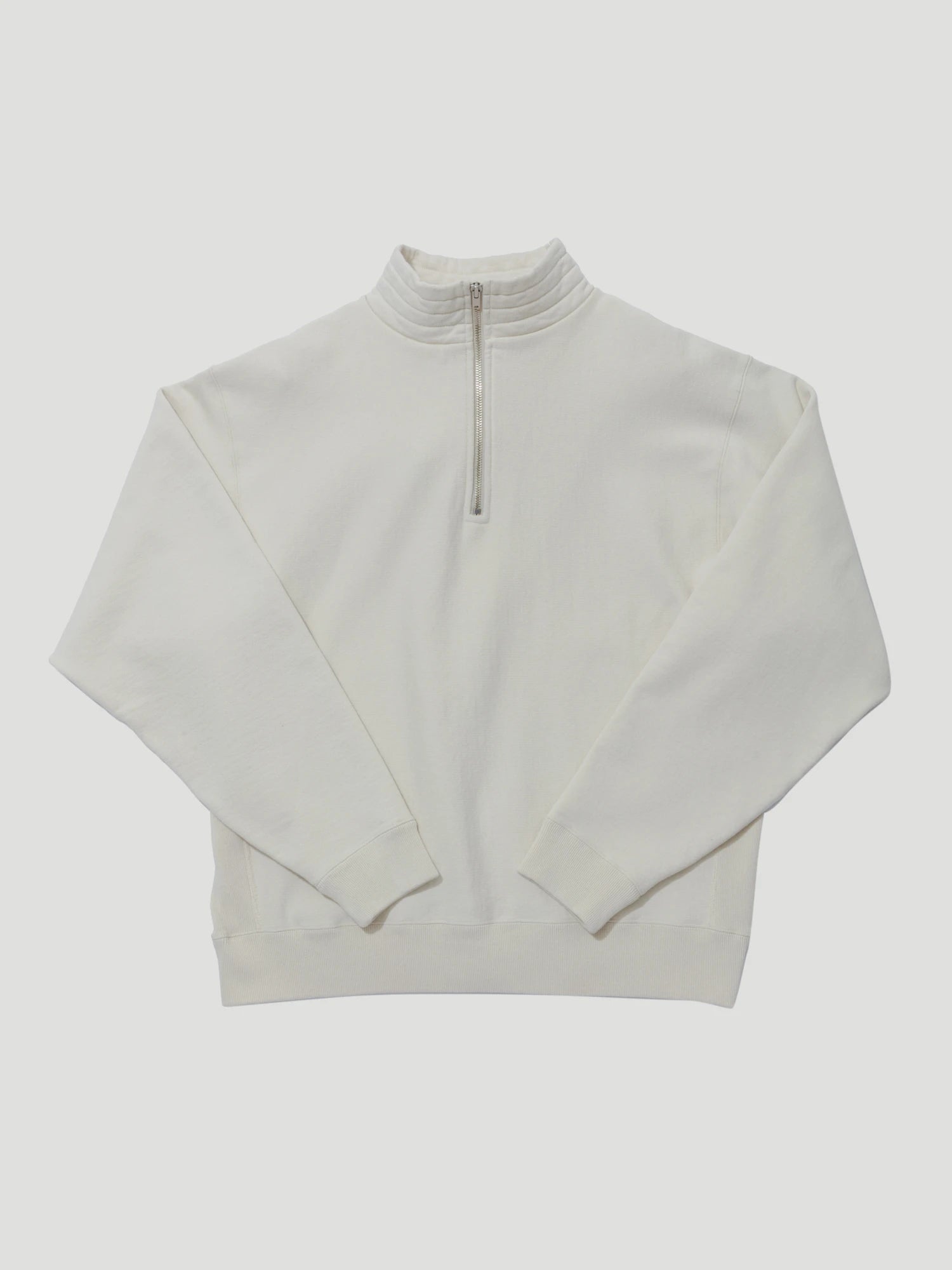 Zipper High Neck Pullover