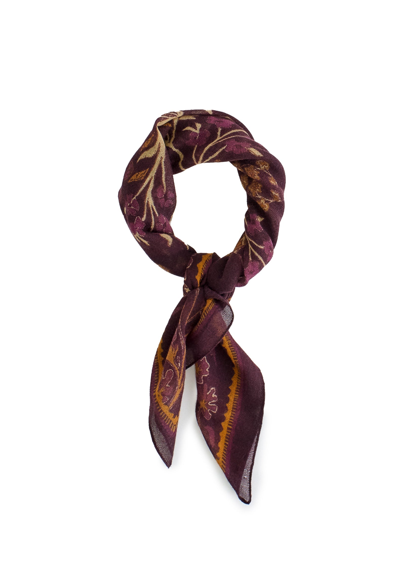 Suma Wool Scarf - Burgundy