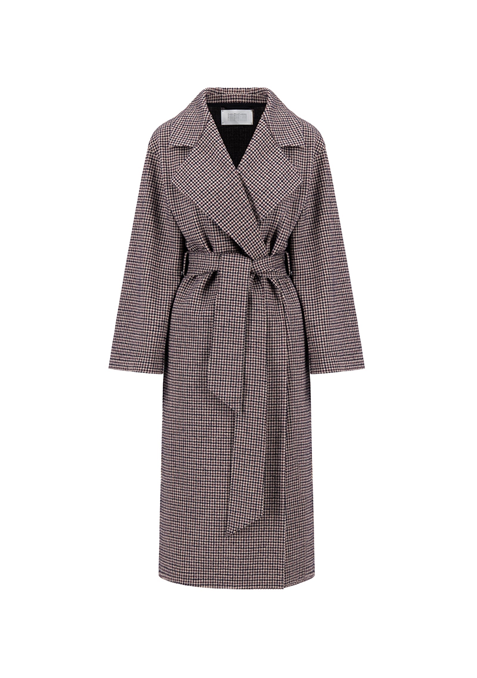 Belted Clutch Coat Tattersall