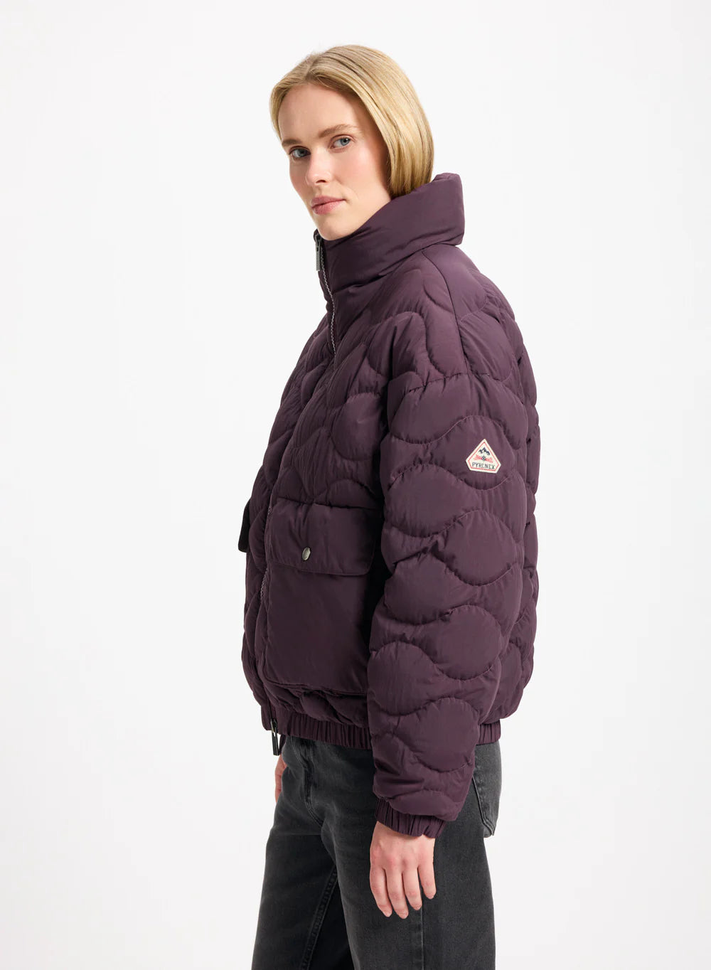 Enola kurze Bomber-Daunenjacke