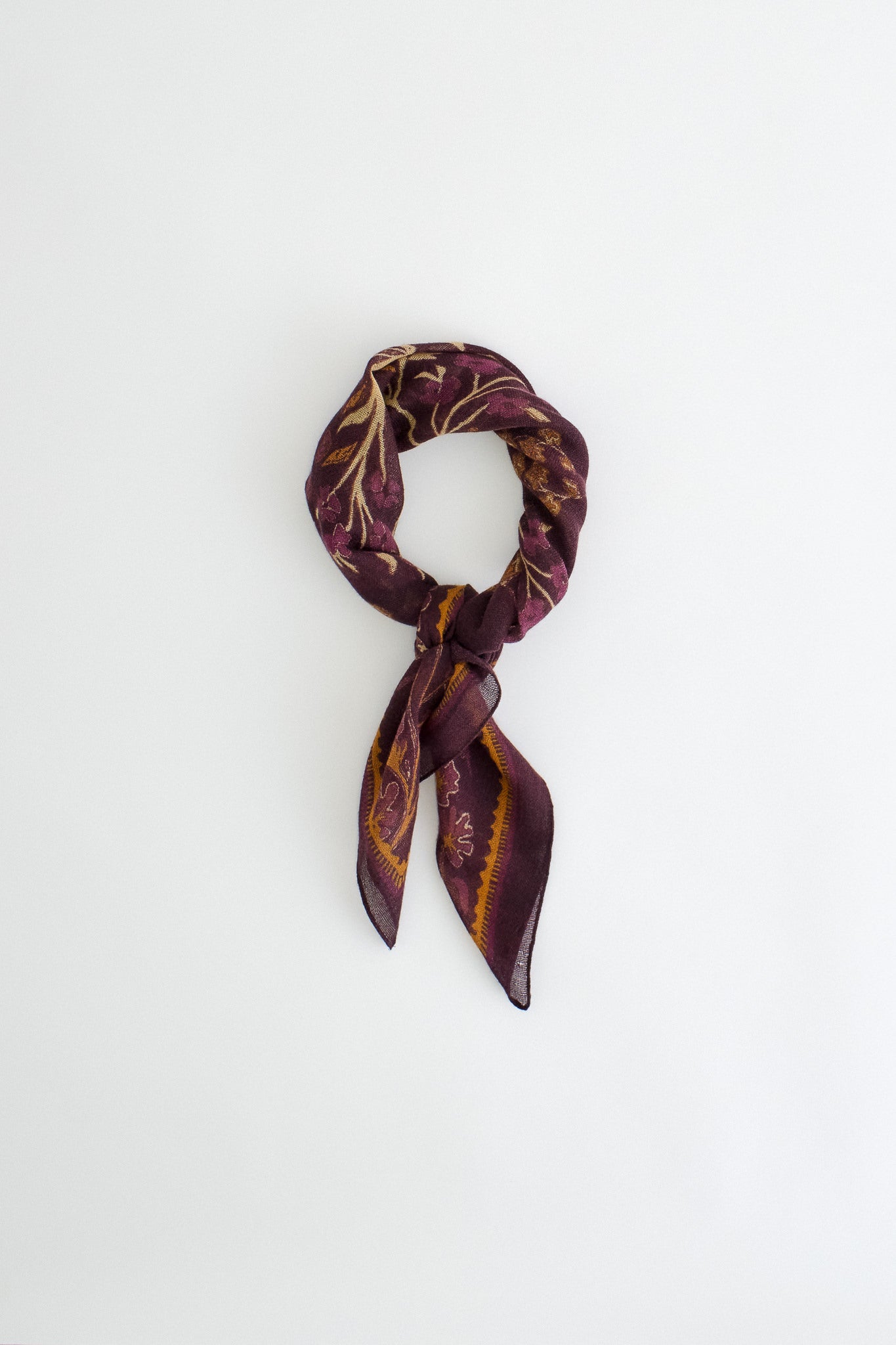 Suma Wool Scarf - Burgundy