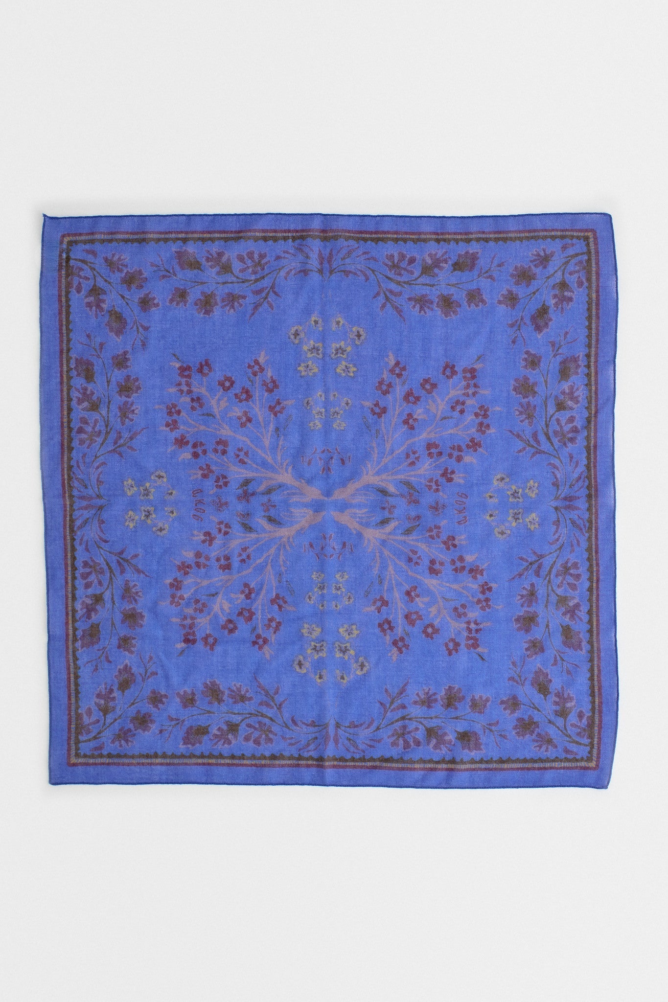 Suma Wool Scarf - Dazzling blue Fauna
